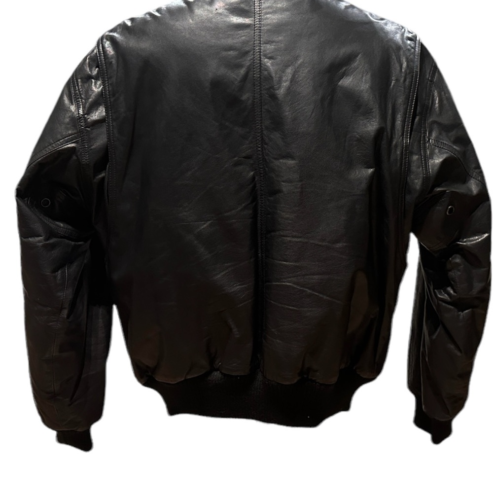 Vintage Don Nash Limited leather bomber jacket! Sz 40 - Picture 3 of 16